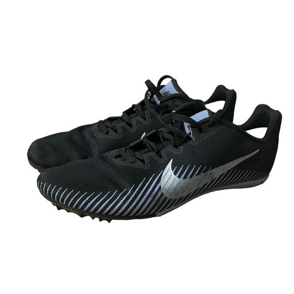 Nike Racing Zoom Rival M Multi Use Spikes Cleats Size 9.5 Men's Black Gray - Picture 2 of 7